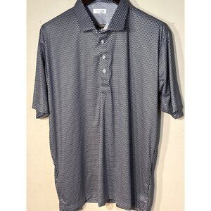 Collars & Co Dress Collar Polo Shirt 3XL Black & White Relaxed Short Sleeve